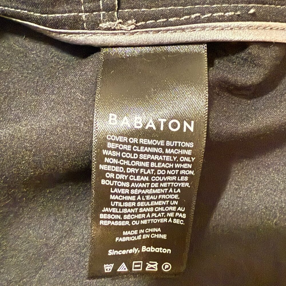 Aritzia Babaton Gray Faux Leather Pelli Hip Shirt Jacket Size Small - Picture 5 of 6